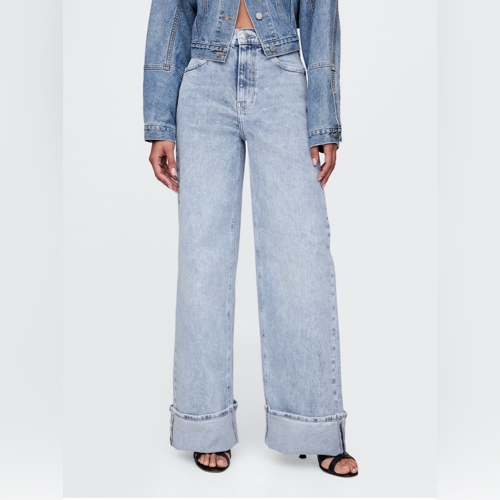 GAP Light Wash Wide Leg Jeans - Light Blue